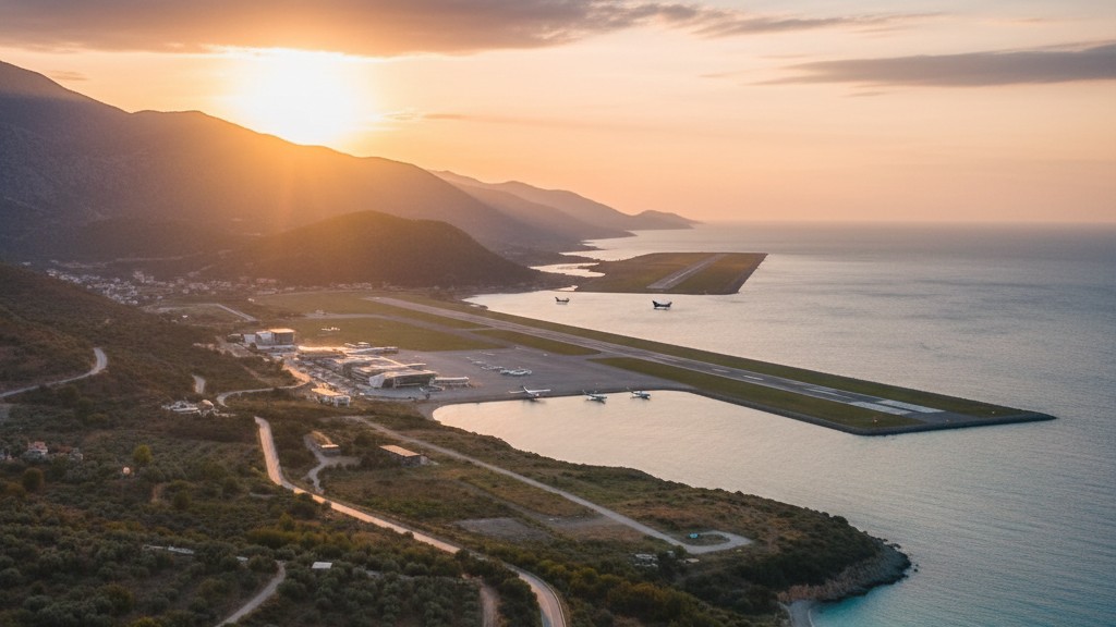 Aeroport de Tirana Nene Tereza terminal et piste