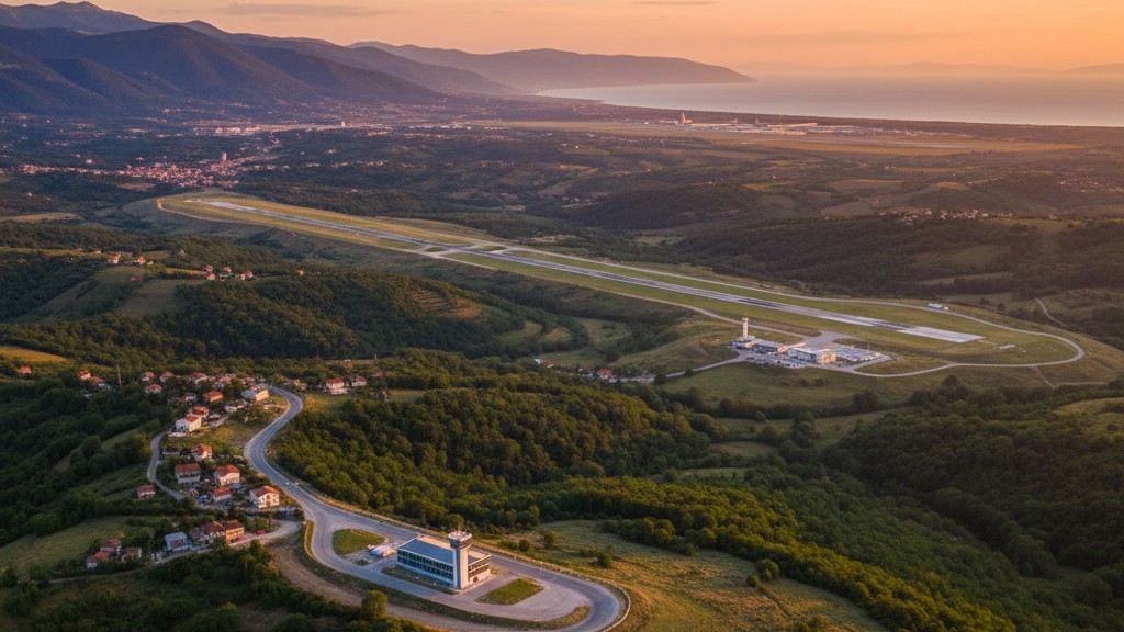 Terminal moderne de l'aeroport de Tirana avec zone d'enregistrement